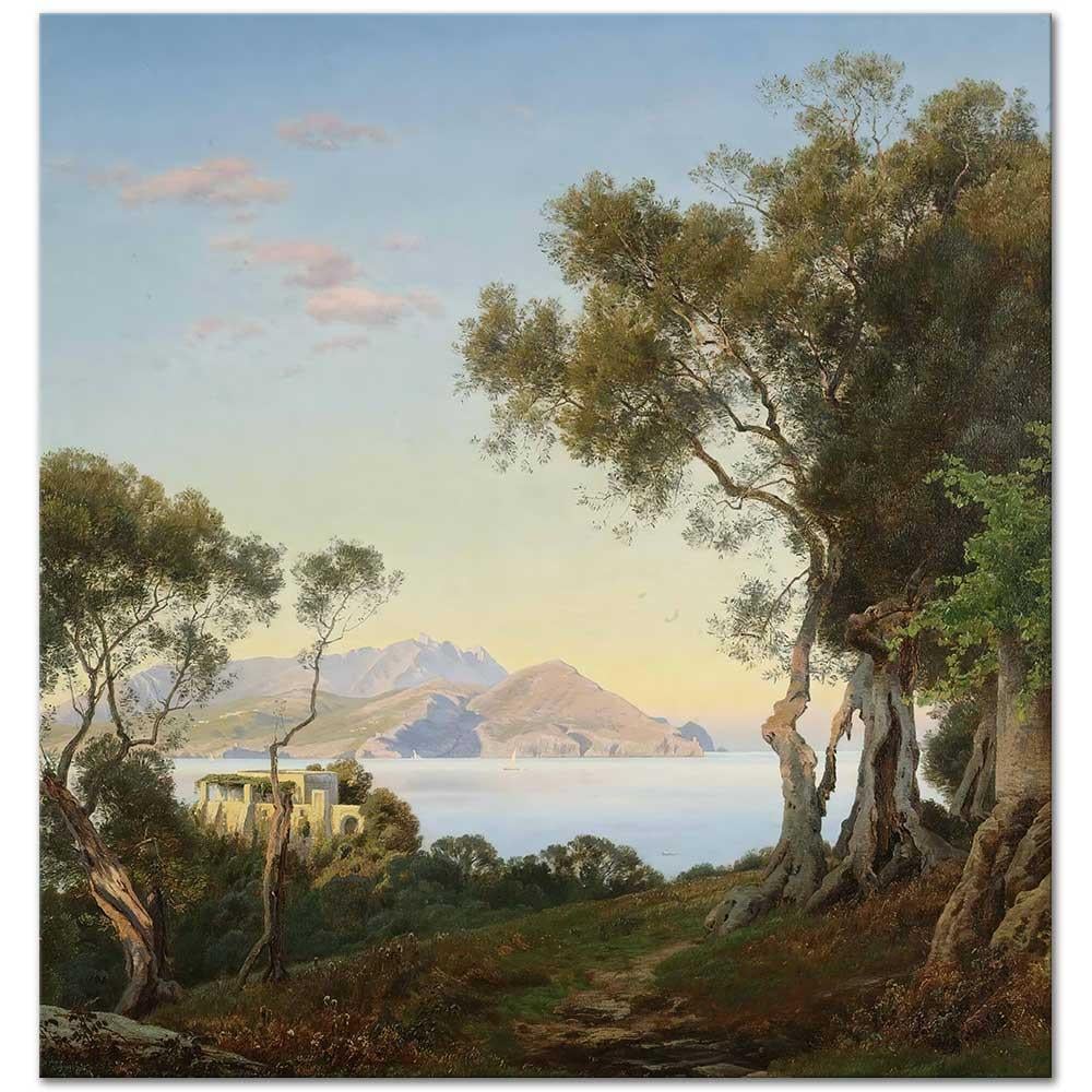 Janus La Cour İtalyan Manzarası Kanvas Tablo