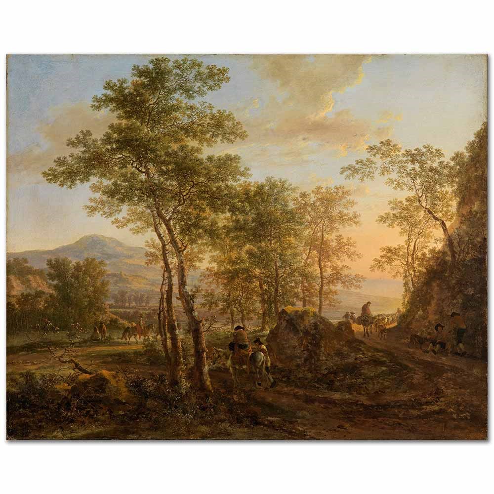 Italienische Landschaft am Abend by Jan Both as Fine Art Print