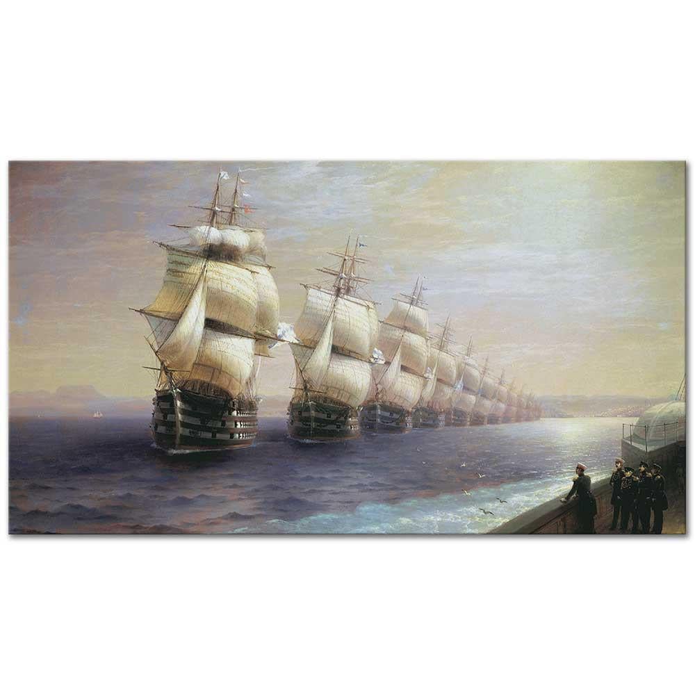Ayvazovsky Karadeniz Filosu Geçişi Kanvas Tablo