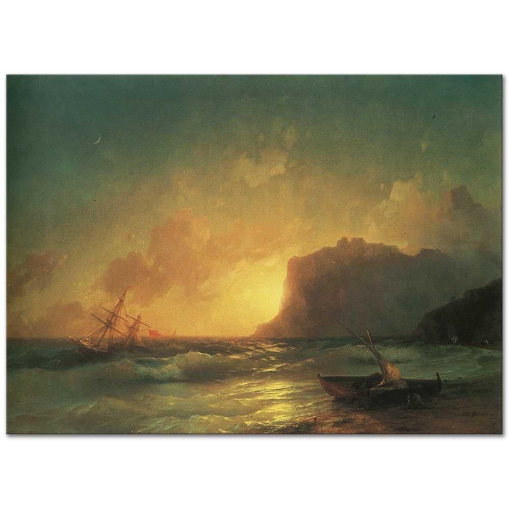 Ivan Aivazovsky Koktebel Denizi Kanvas Tablo