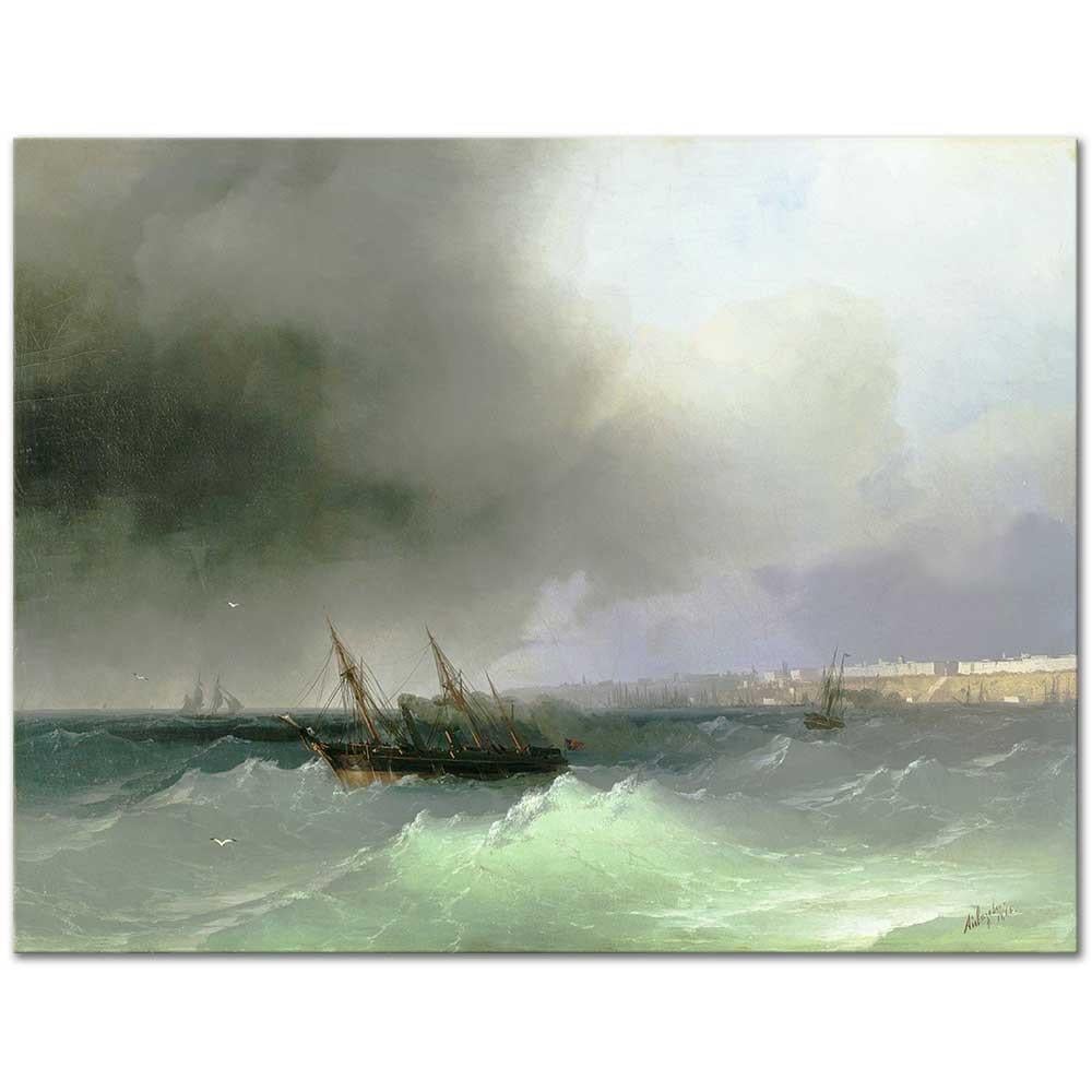 Ivan Ayvazovski Denizden Odessa Kanvas Tablo