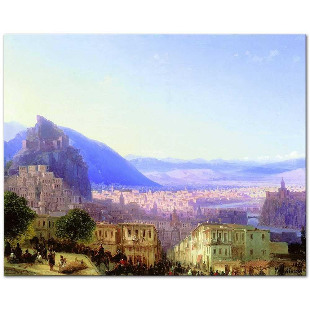 Ivan Aivazovsky Tiflis'e Bakış Kanvas Tablo