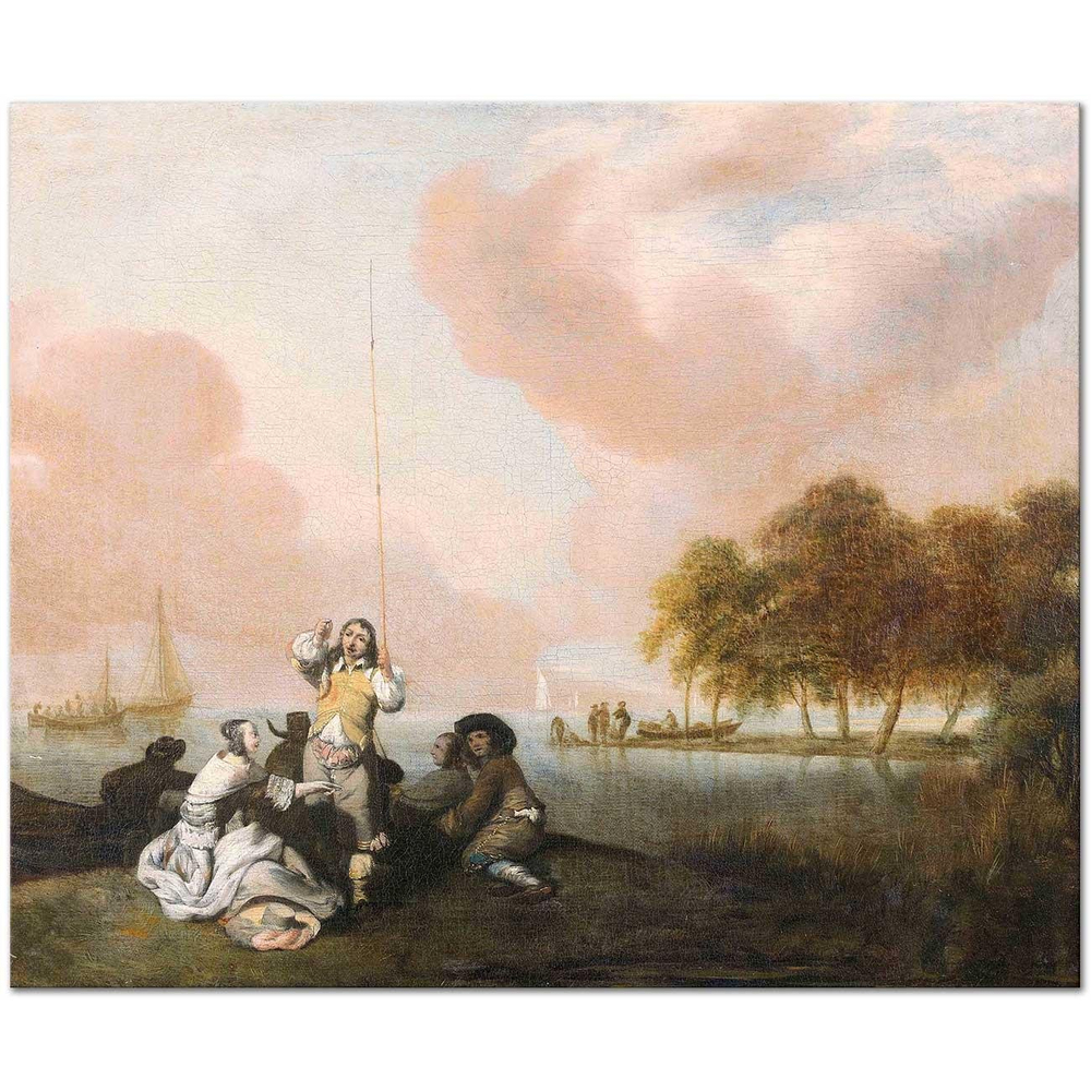 Jacob Esselens Deniz Kıyısında Kanvas Tablo