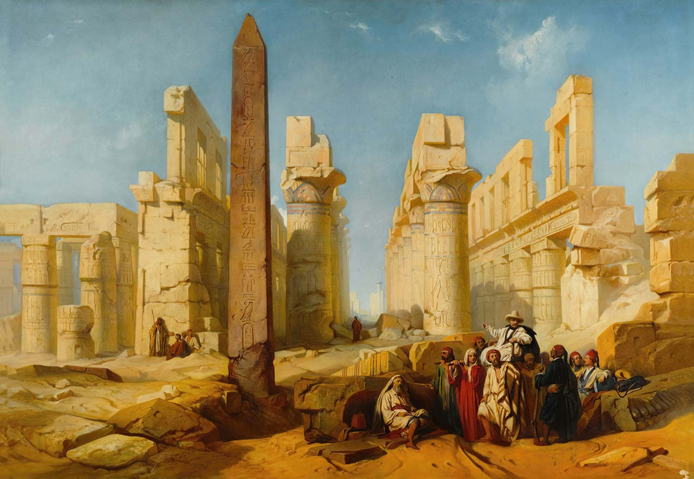 Jacob Jacobs Ruins Of The Palace Of Karnak At Thebes Art Print
