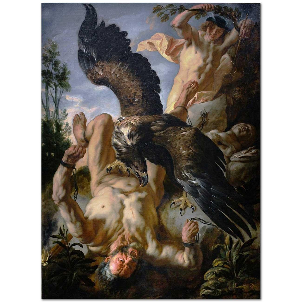 Jacob Jordaens Prometheus'un Zincirlenişi Kanvas Tablo