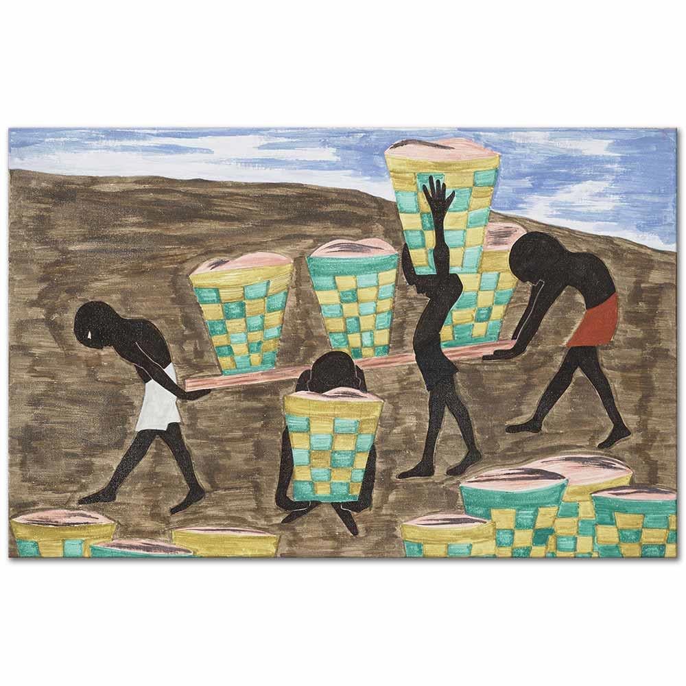 Jacob Lawrence Çocuk İşçiliği ve Eğitimsizlik Kanvas Tablo