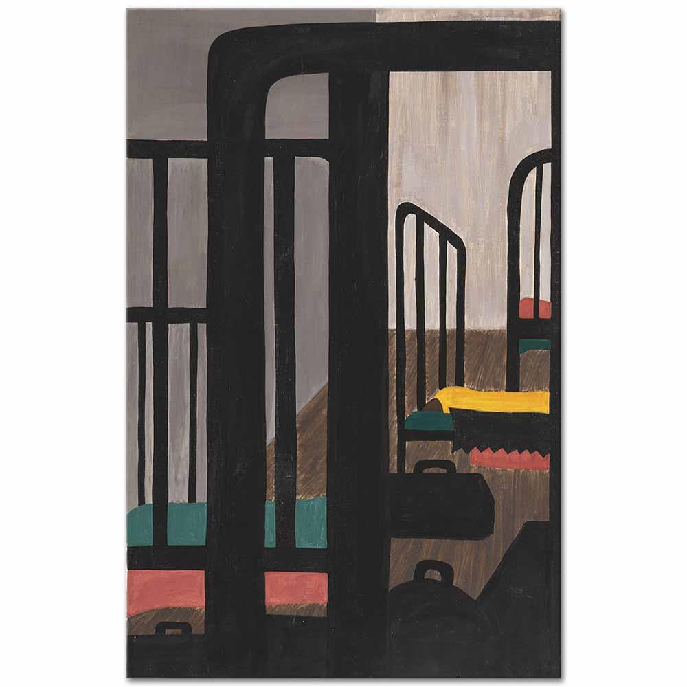 Jacob Lawrence Zencilerin Konut Sorunu Kanvas Tablo