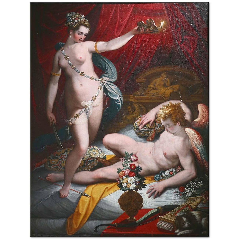 Jacopo Zucchi Amor and Psyche Art Print