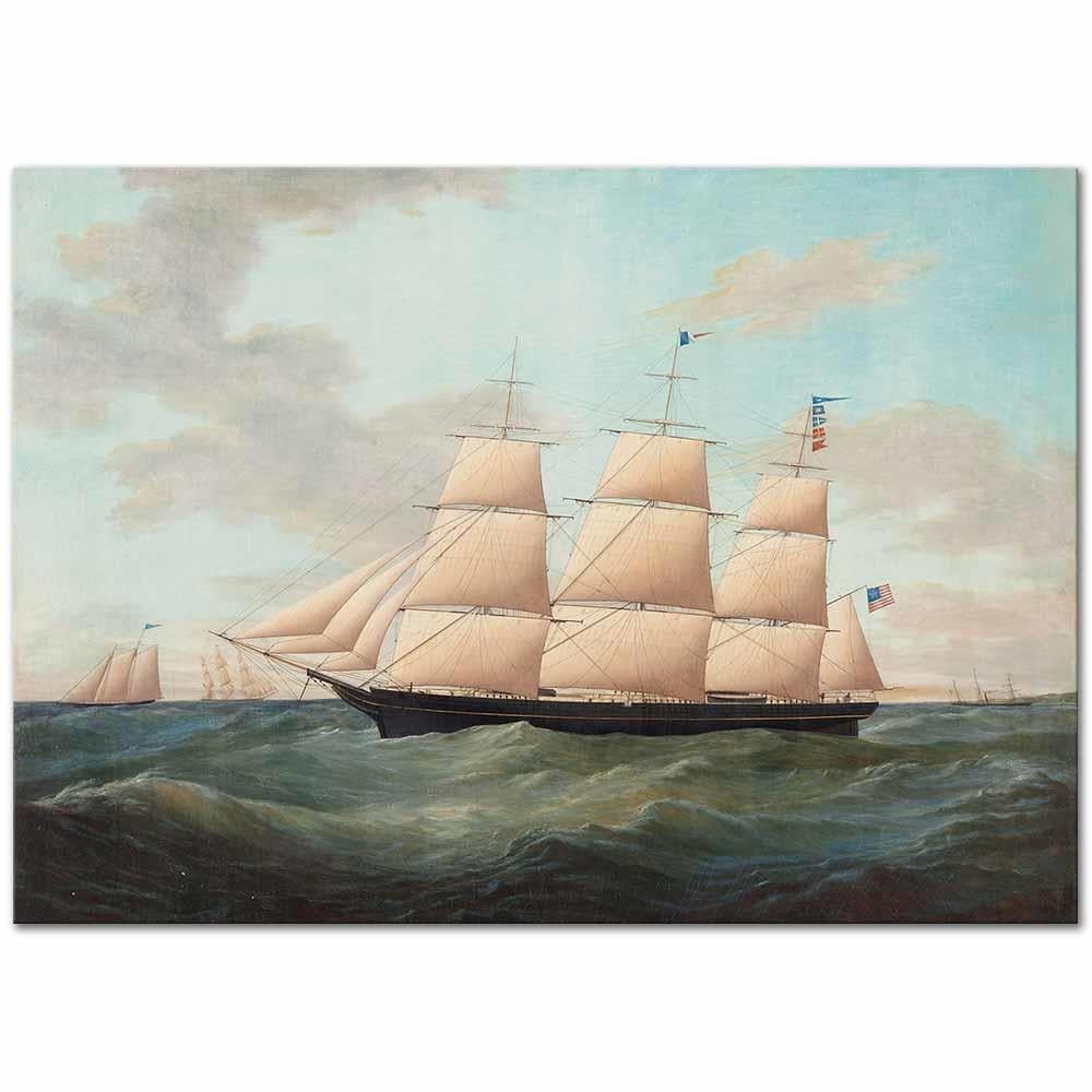James Edward Buttersworth United States Gemisi Kanvas Tablo