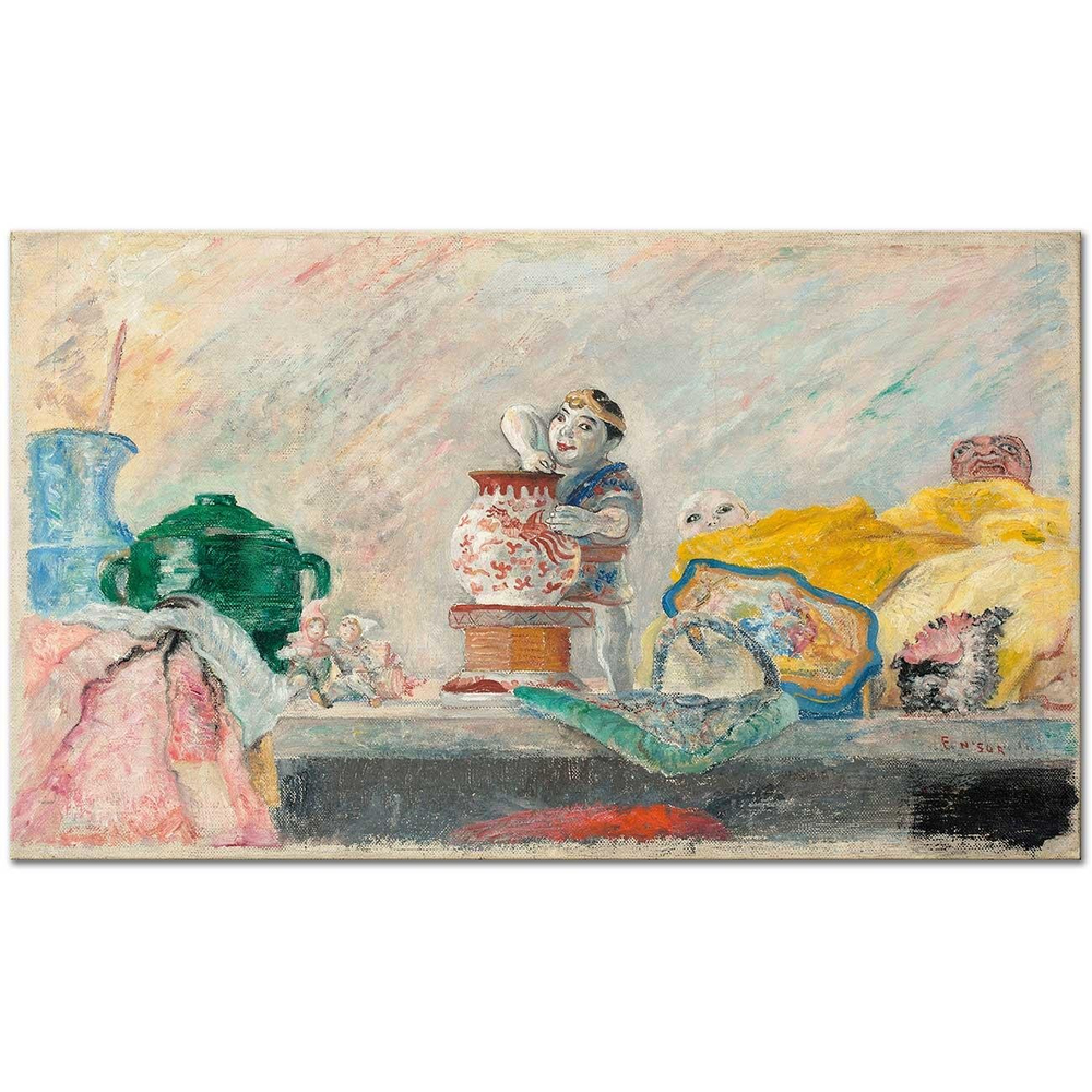 James Ensor Natürmort Kanvas Tablo