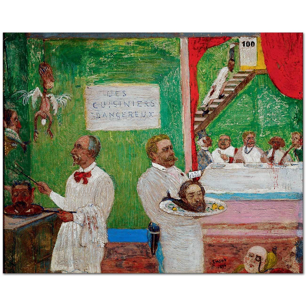 James Ensor Korkunç Mutfak Kanvas Tablo
