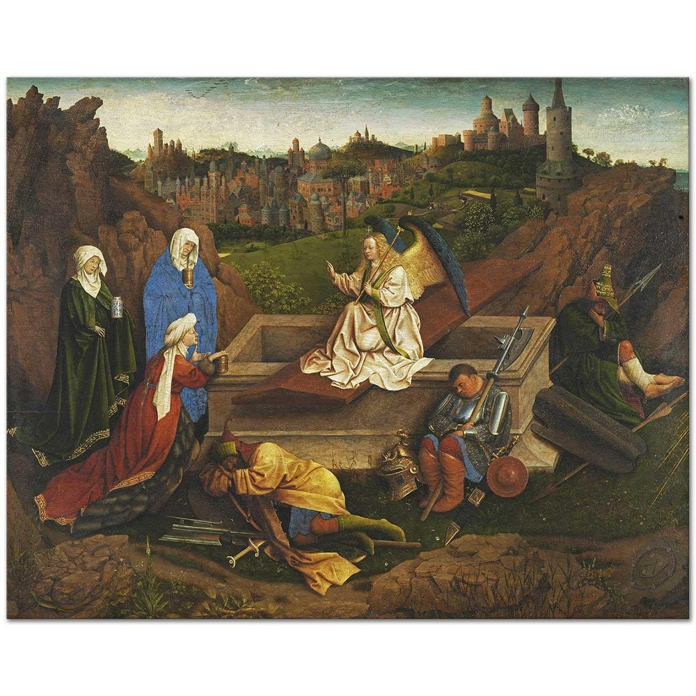Jan van Eyck The Three Marys at the Tomb Art Print