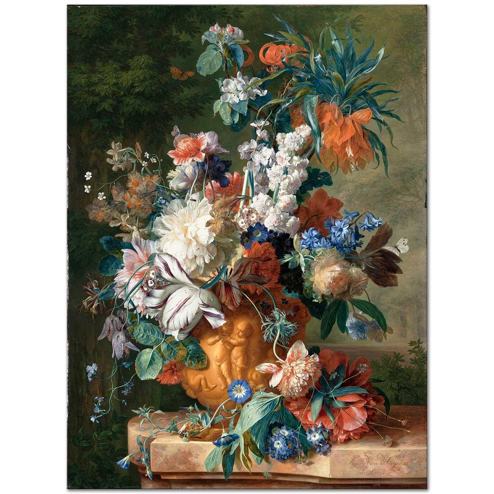 Jan van Huysum Çiçek Buketi Kanvas Tablo
