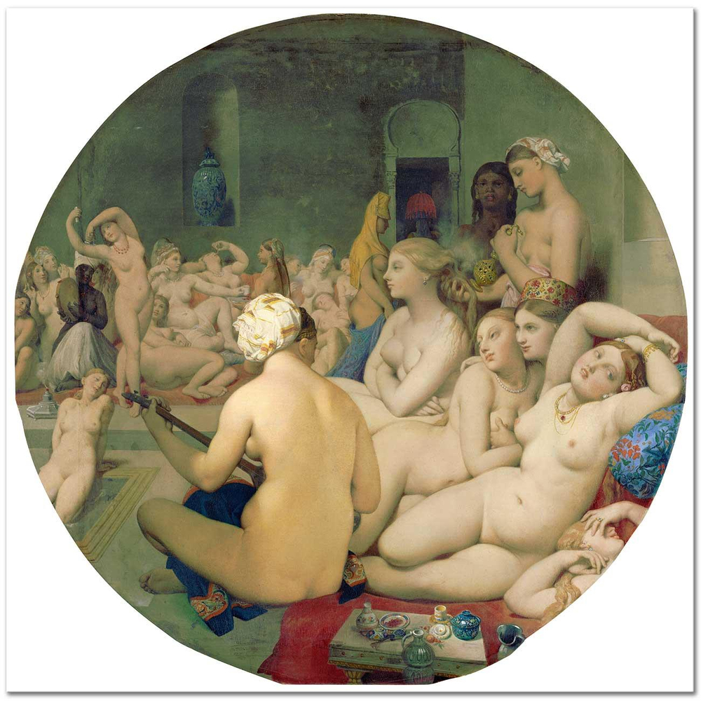 Jean Auguste Dominique Ingres Türk Hamamı Kanvas Tablo