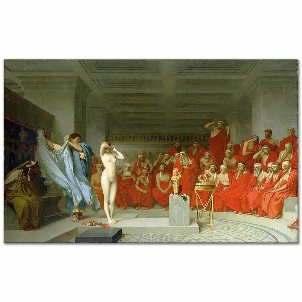 Jean Leon Gerome Hypereides'in Phryne'yi Savunması Kanvas Tablo