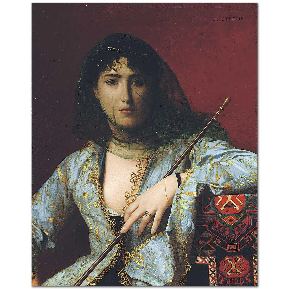 Jean Leon Gerome Çerkez Güzeli Kanvas Tablo