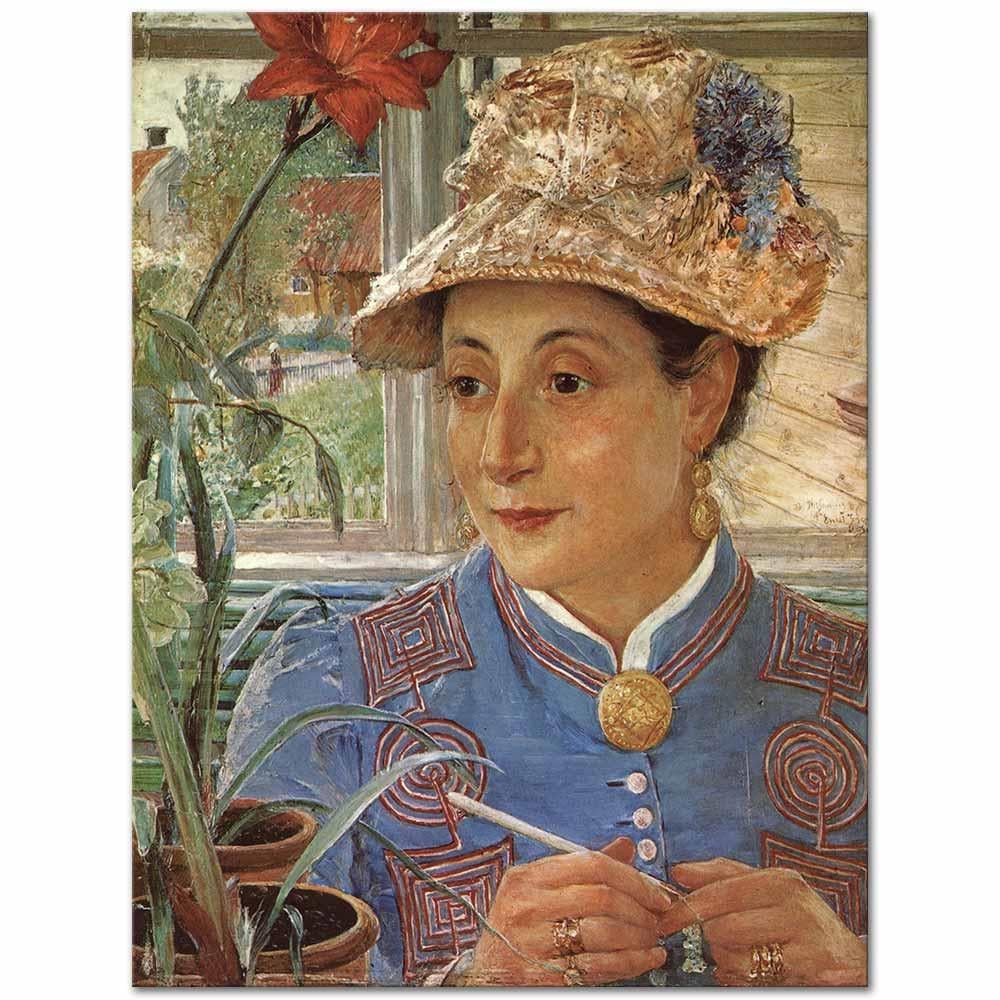 Ernst Josephson Jeanette Rubenson Kanvas Tablo