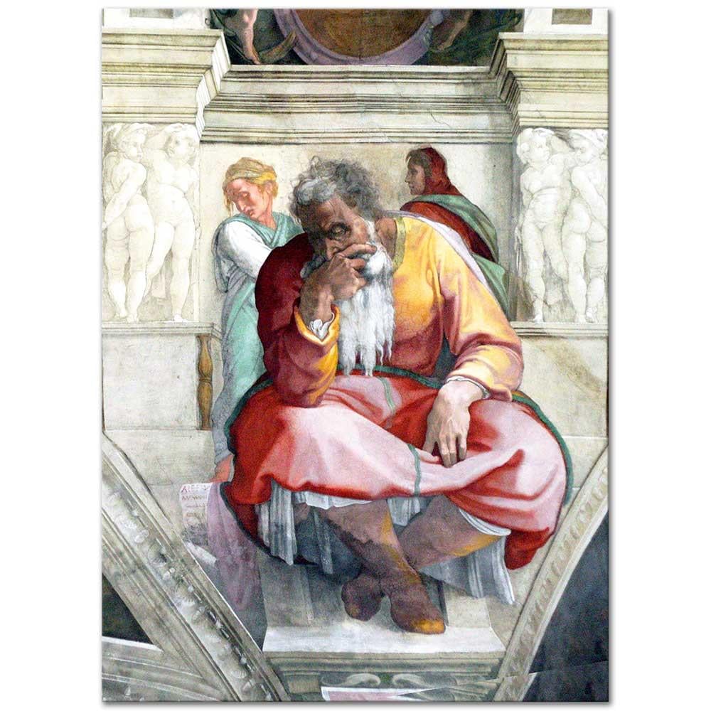 Michelangelo Buonarroti Jeremiah Kanvas Tablo