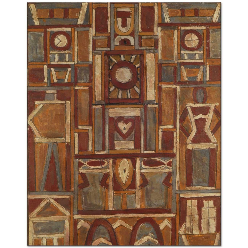 Joaquin Torres Garcia Adam Kanvas Tablo