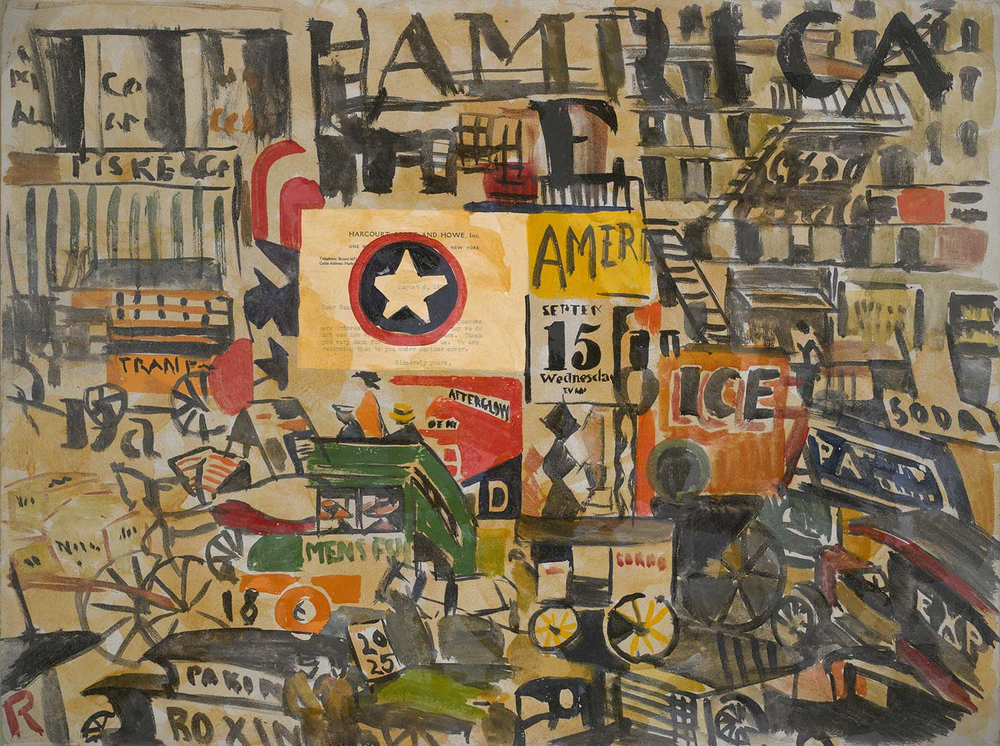 Joaquin Torres Garcia New York Street Scene Art Print