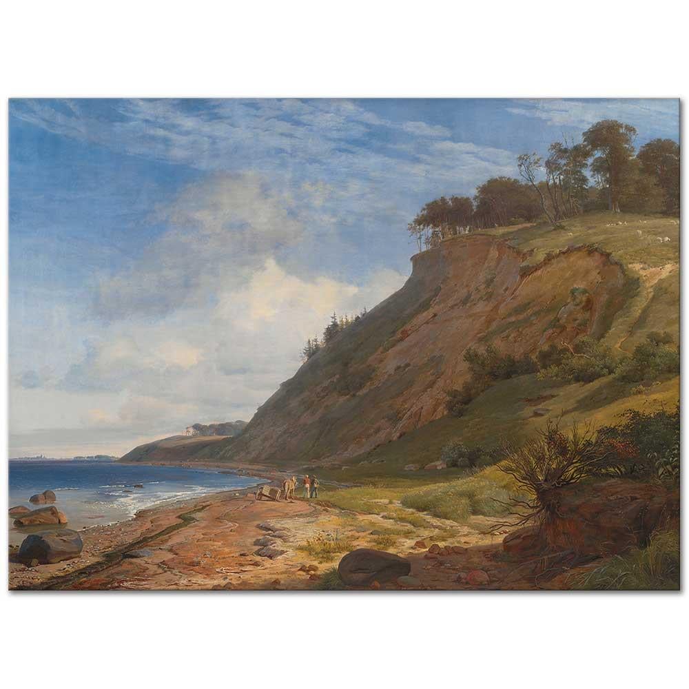 Johan Thomas Lundbye Sahilde Kanvas Tablo