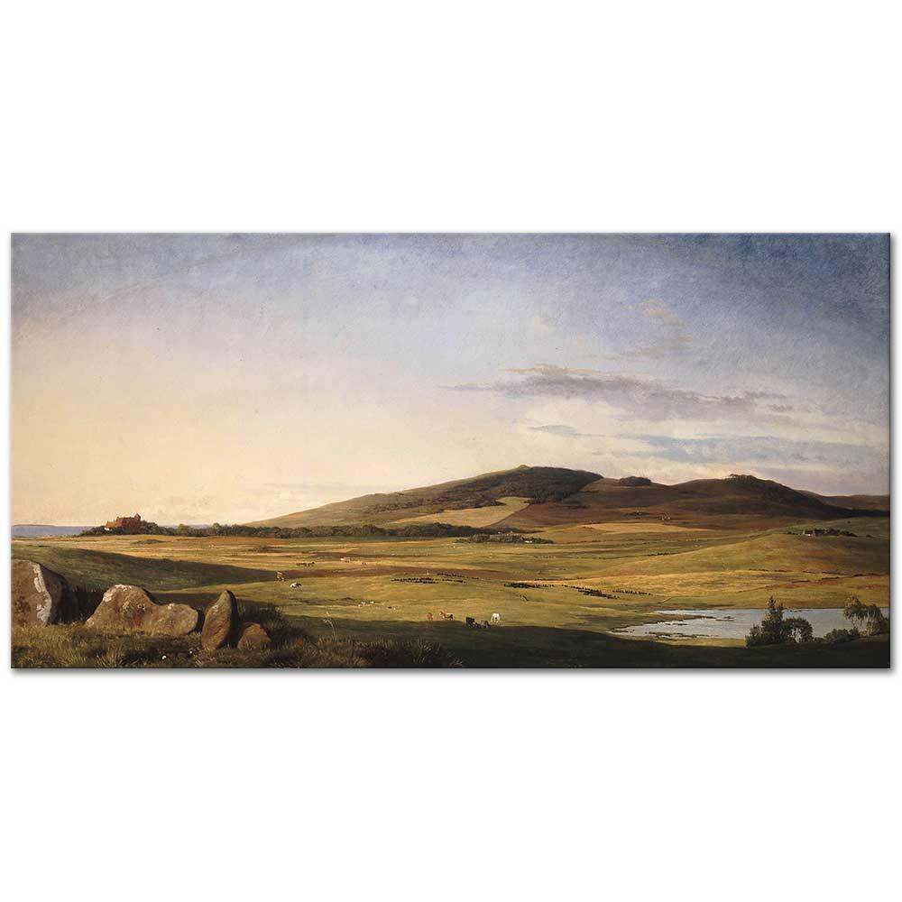 Johan Thomas Lundbye New Zealand Manzarası Kanvas Tablo