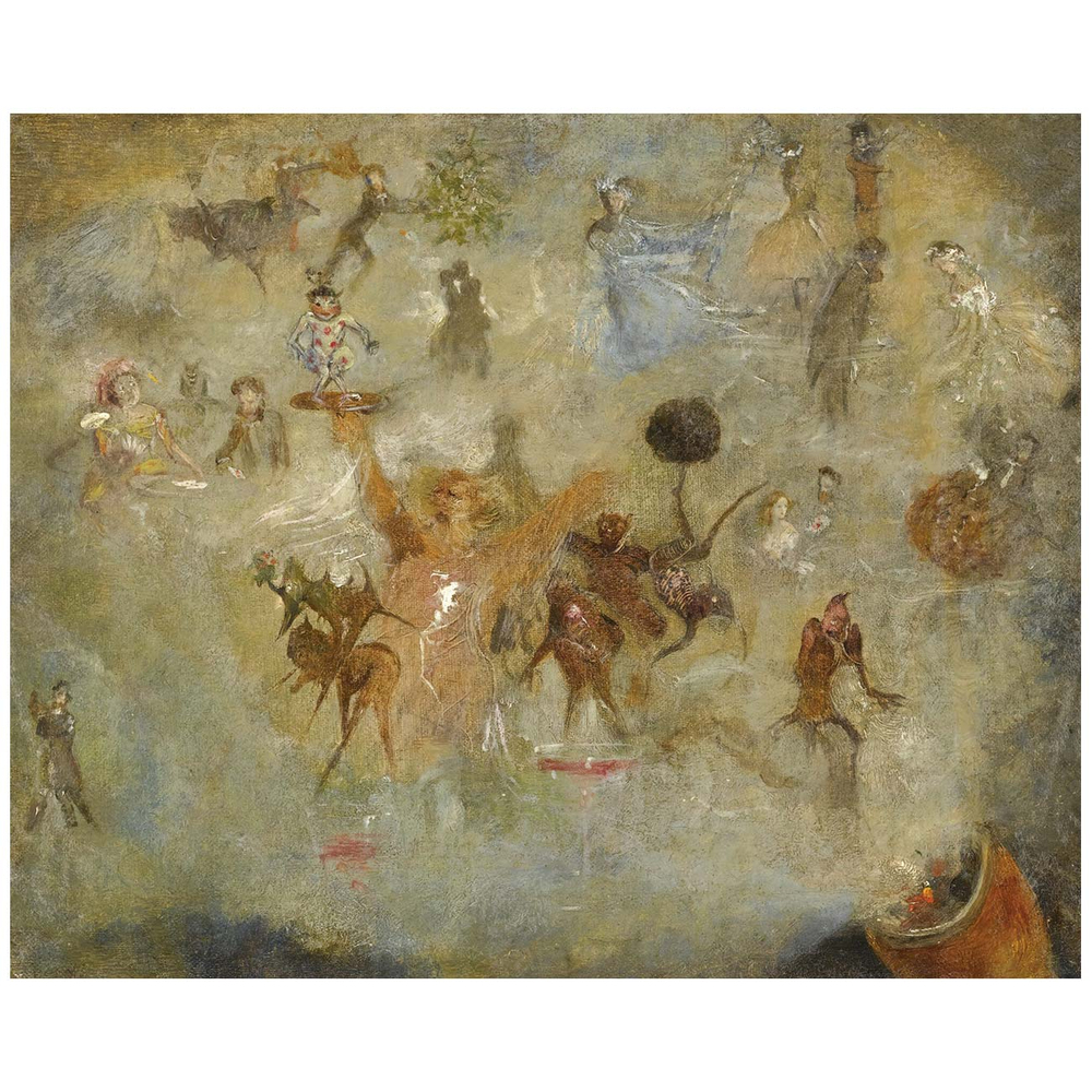 John Anster Fitzgerald The Pipe Dream Art Print