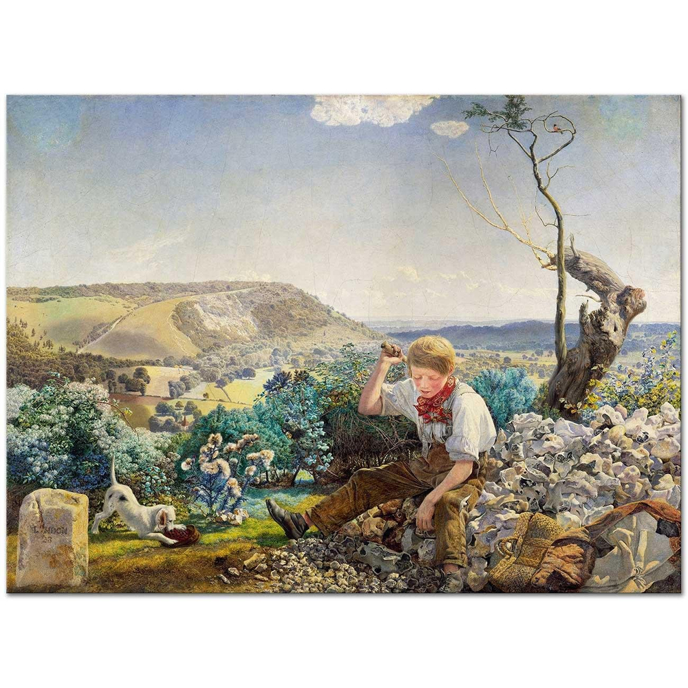 John Brett Taş Kıran Çocuk Kanvas Tablo