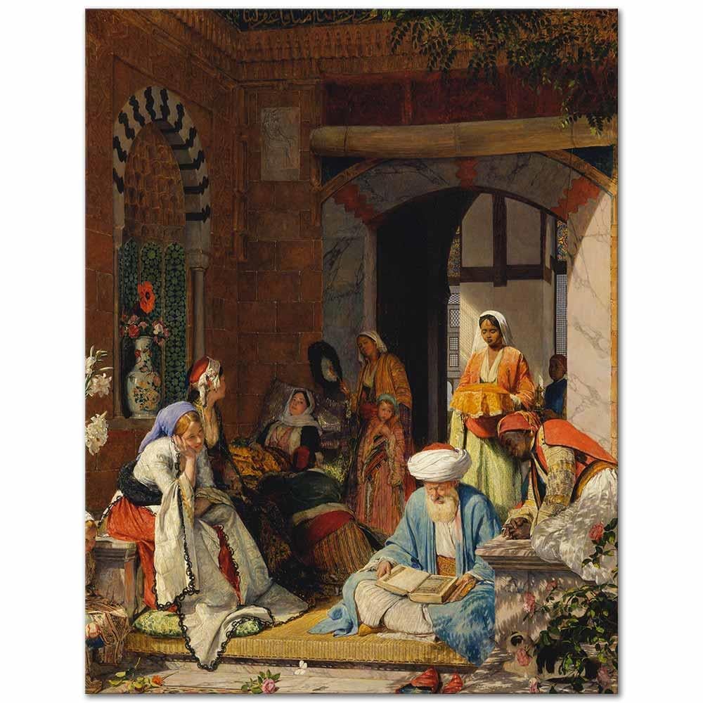 John Frederick Lewis Şifa İçin Dua Kanvas Tablo