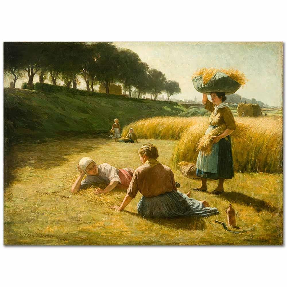 John Ottis Adams Tarlada Mola Zamanı Kanvas Tablo