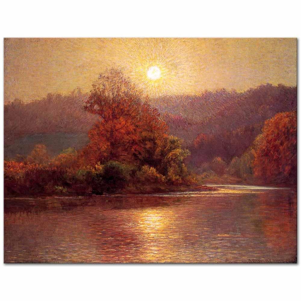 John Ottis Adams Sonbaharda Bir Günsonu Kanvas Tablo