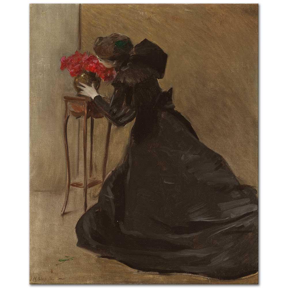 John White Alexander Bronz Kase Kanvas Tablo