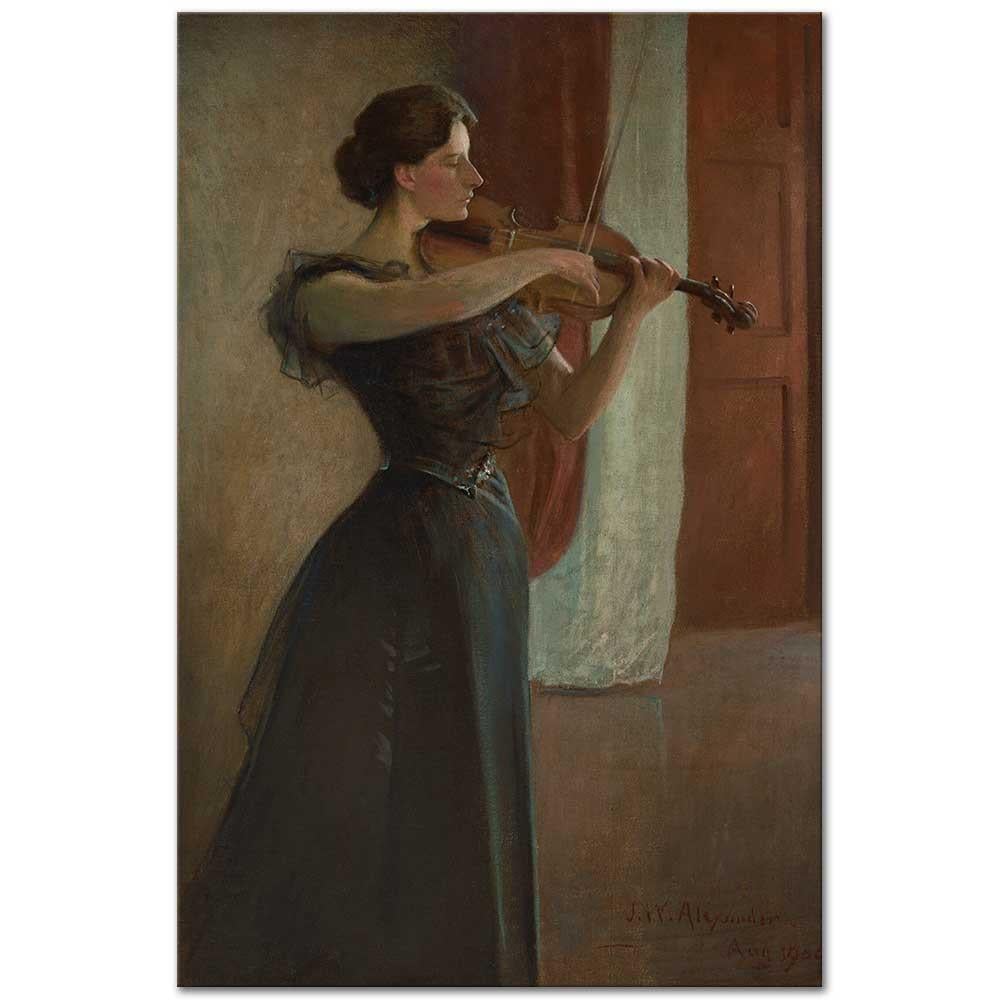 John White Alexander Kathleen Cowan'ın Portresi Kanvas Tablo