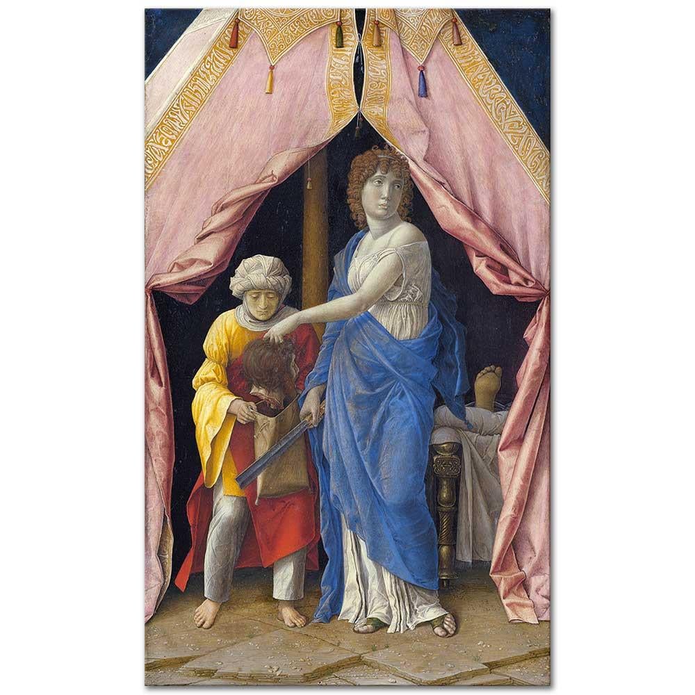 Andrea Mantegna Judith Holofernes'in Başıyla Kanvas Tablo