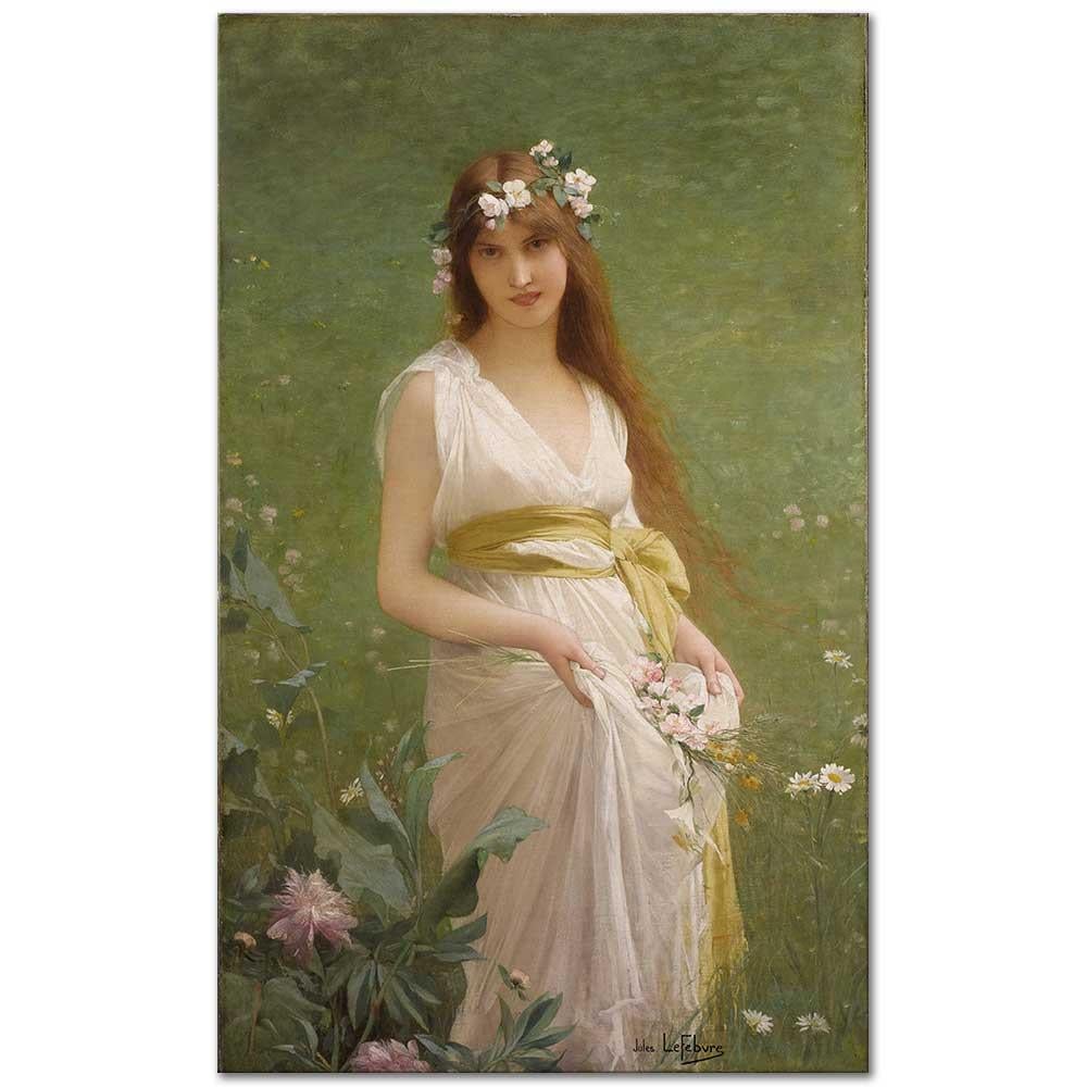 Jules Joseph Lefebvre Bahar Zamanı Kanvas Tablo