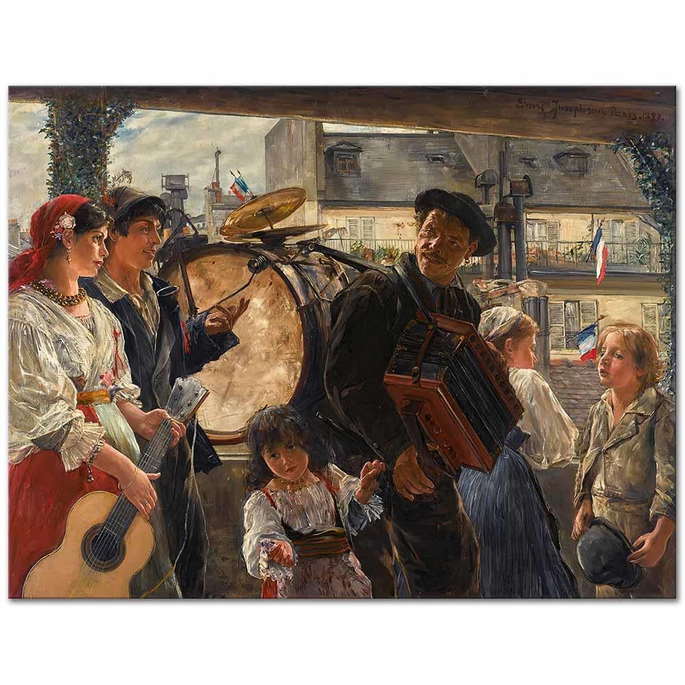 Ernst Josephson 14 Temmuz Kutlamaları Kanvas Tablo