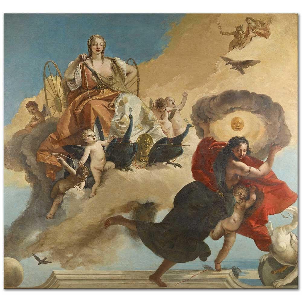 Giovanni Battista Tiepolo Juno ve Luna Kanvas Tablo