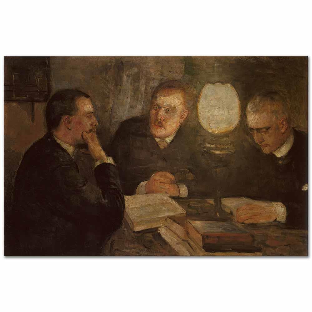 Edvard Munch Hukuk Sohbeti Kanvas Tablo