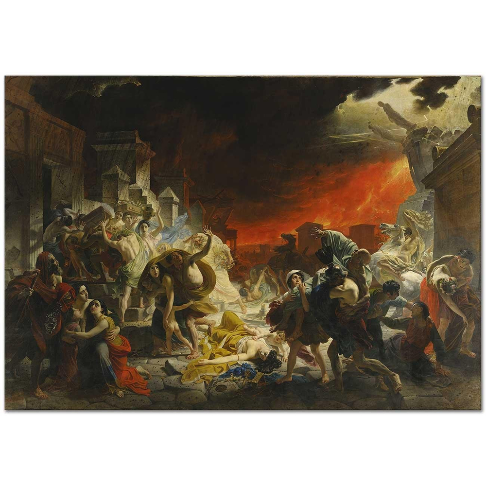 Karl Briullov Pompei'nin Son Günü Kanvas Tablo