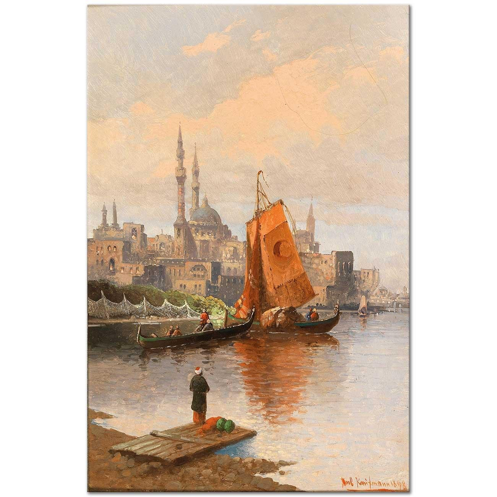 Karl Kaufmann Konstantinopol'dan Bir Köşe Kanvas Tablo