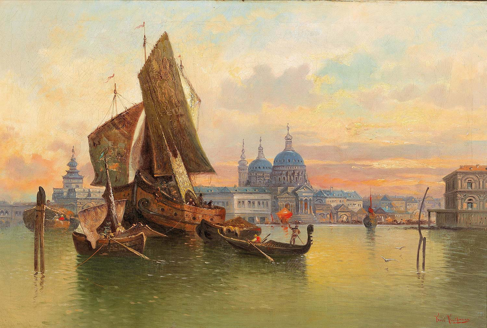 Karl Kaufmann Part In Venice Art Print