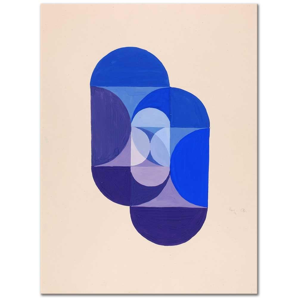 Joseph Schillinger Anahtar Mavi Kanvas Tablo