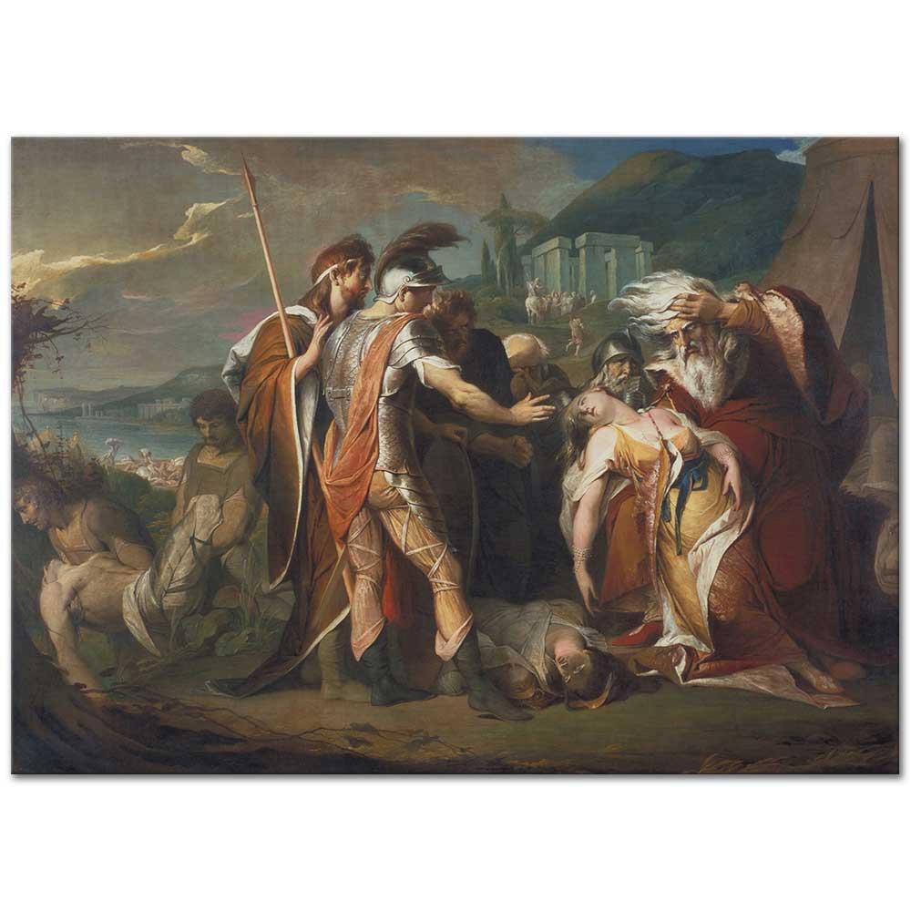 James Barry Cordelia'nın Ölümüne Ağlayan Kral Lear Kanvas Tablo