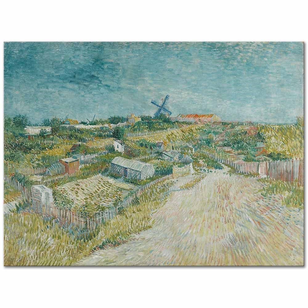 Kitchen gardens in Montmartre by Vincent van Gogh as Fine Art Print