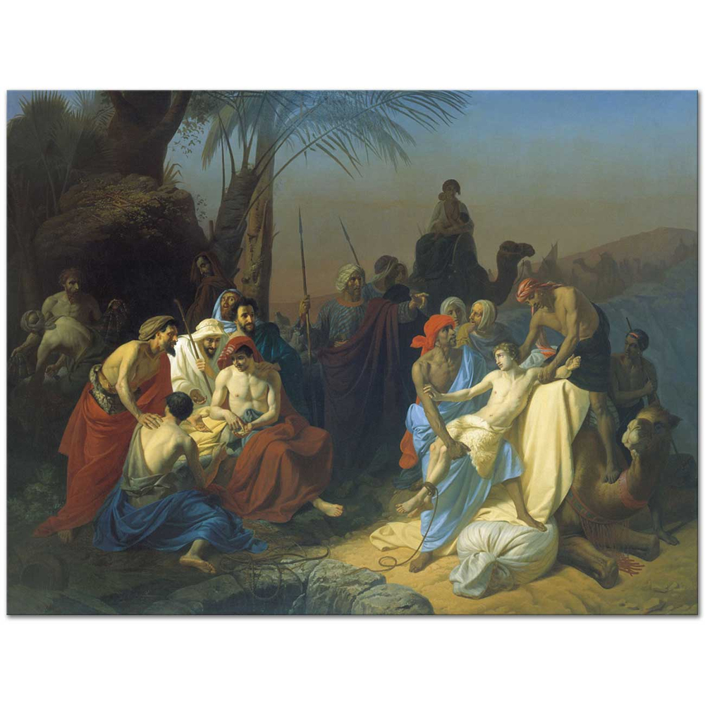 Konstantin Flavitsky Yakub'un Çocukları Kardeşleri Joseph'i Satarken Kanvas Tablo