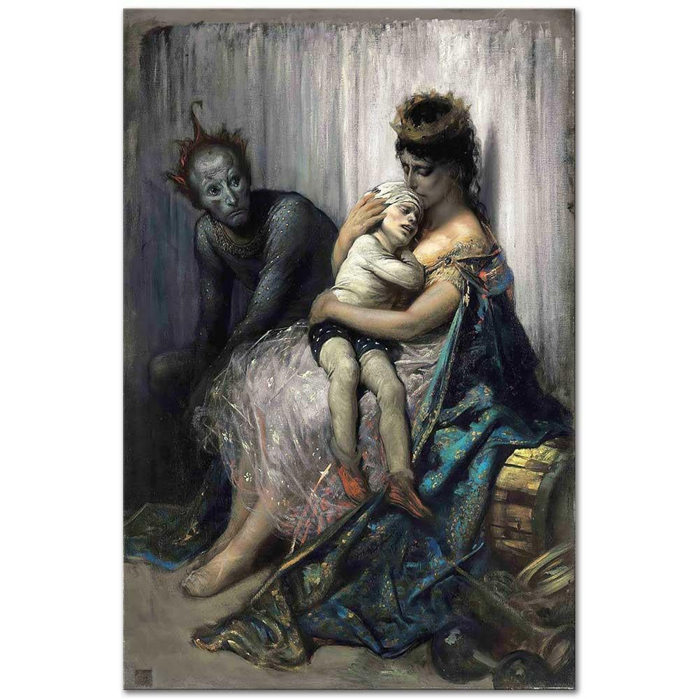 Gustave Dore Akrobat Ailesi Kanvas Tablo