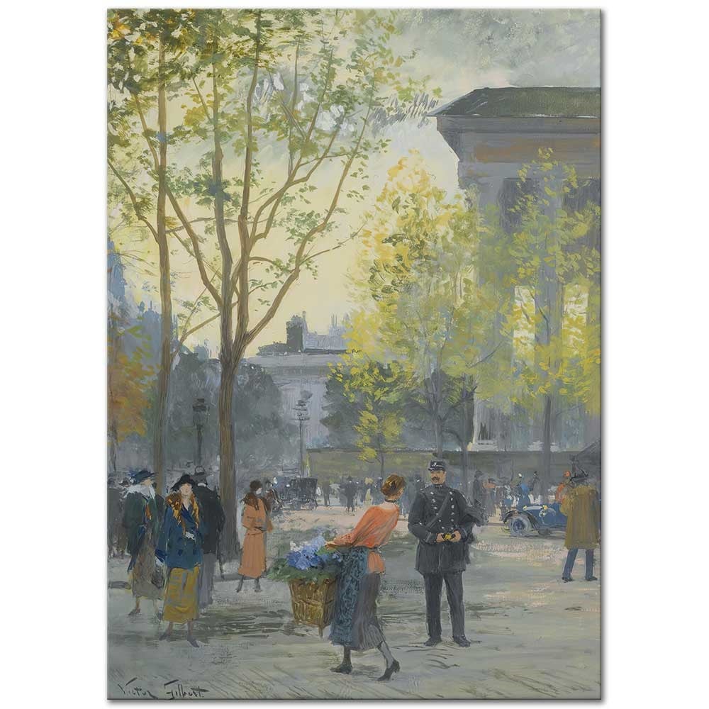 Victor Gabriel Gilbert La Madeleine Kanvas Tablo