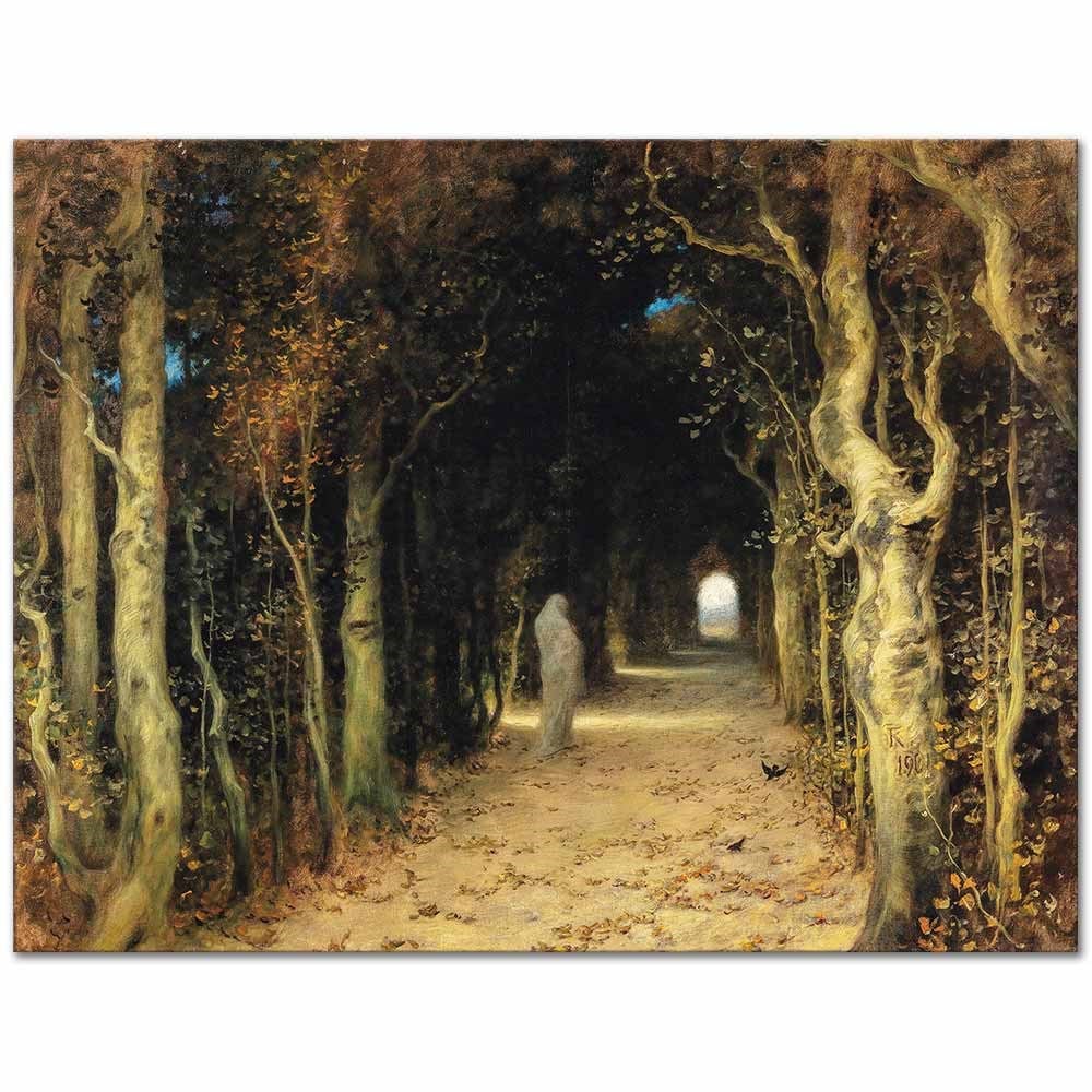 Ferdinand Keller Lady Absinth Kanvas Tablo