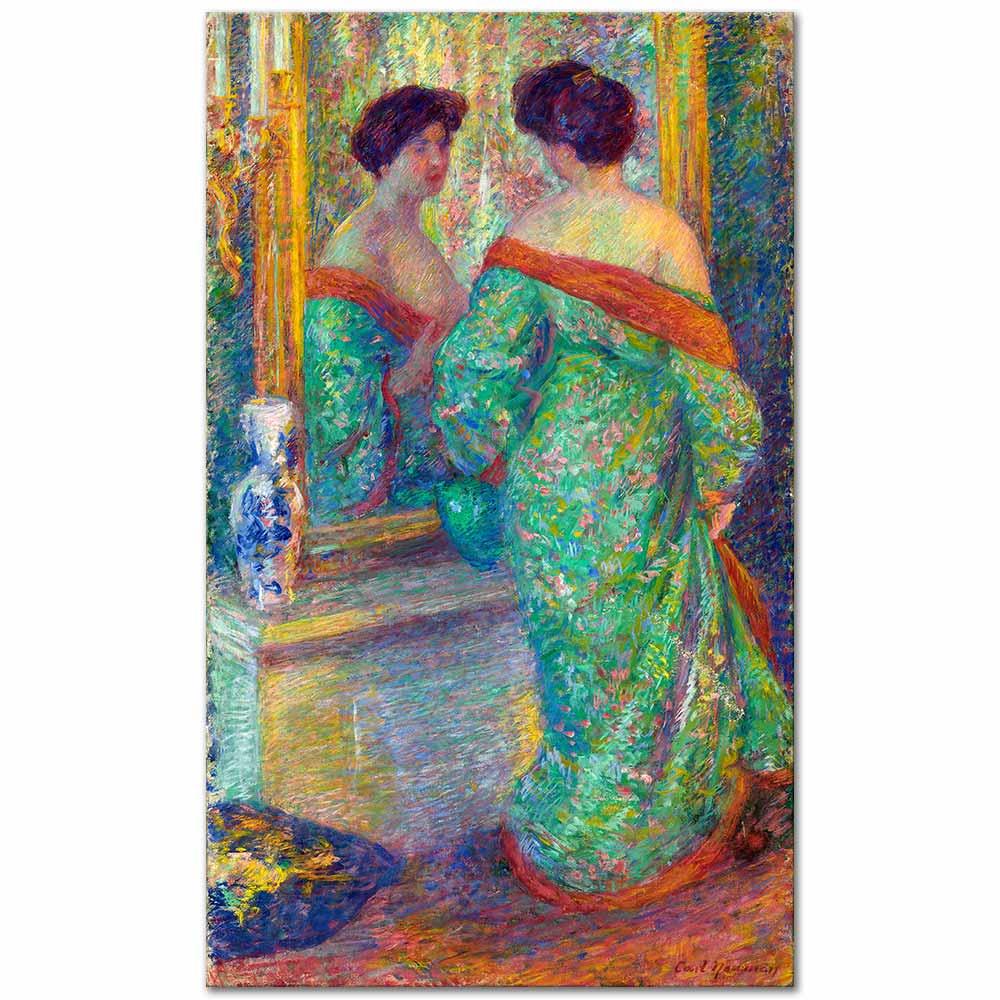 Carl Newman Aynadaki Yansıma Kanvas Tablo