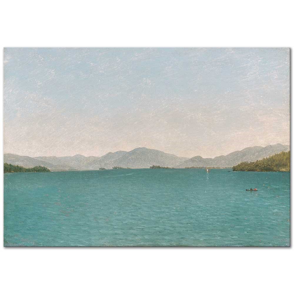 John Frederick Kensett George Gölü Serbest Etüd Kanvas Tablo